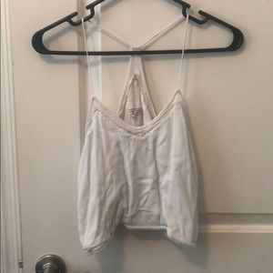 Cream colored crop top